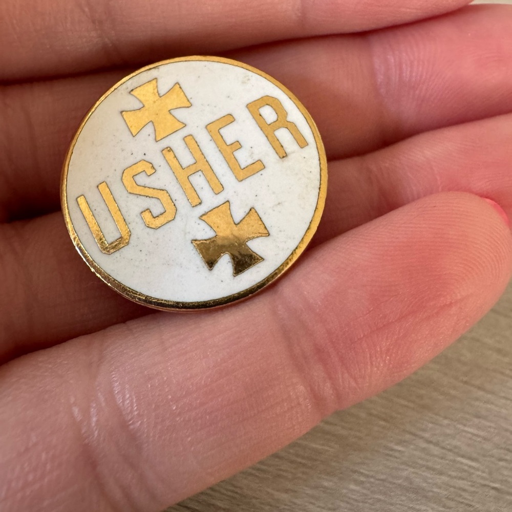 Vintage Church Usher Tie Clip Pin